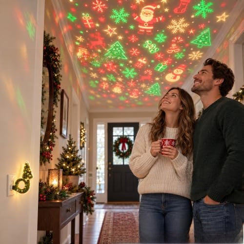 Magische Kerstboom Projectorlamp. Tovert je kamer om tot kerstsfeer