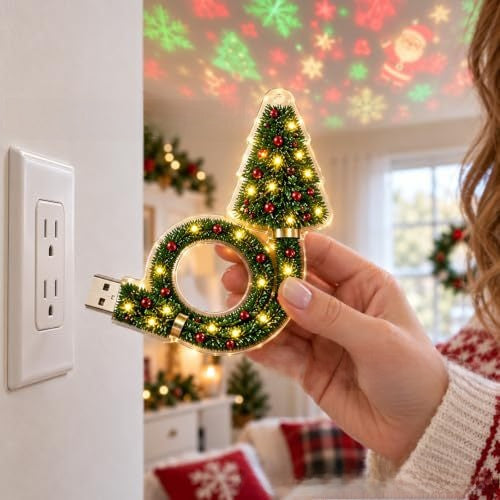 Magische Kerstboom Projectorlamp. Tovert je kamer om tot kerstsfeer