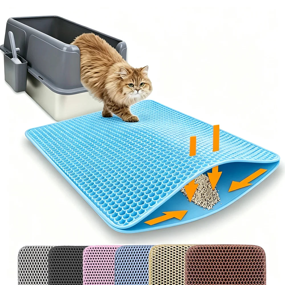 Kattenbakmat Dubbellaags – Waterproof & Anti-slip