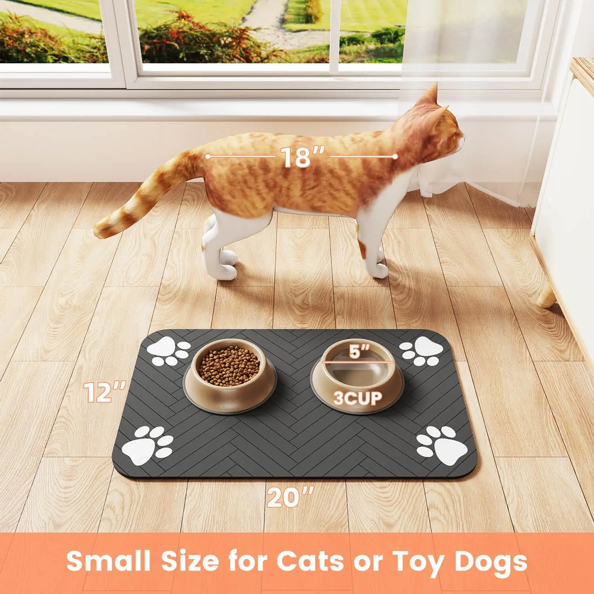 Huisdier Voermat – Absorberende Placemat voor Hond & Kat | Waterproof & Antislip