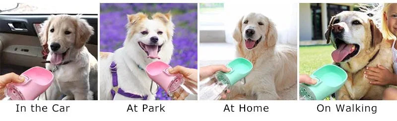 Draagbare Drinkfles voor Honden en Katten – Lekvrij, 300/350/550ml
