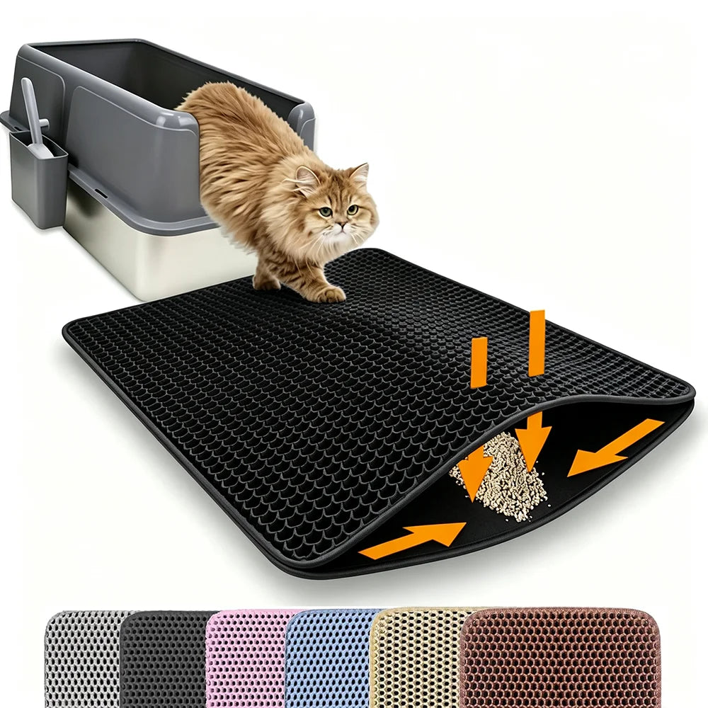 Kattenbakmat Dubbellaags – Waterproof & Anti-slip