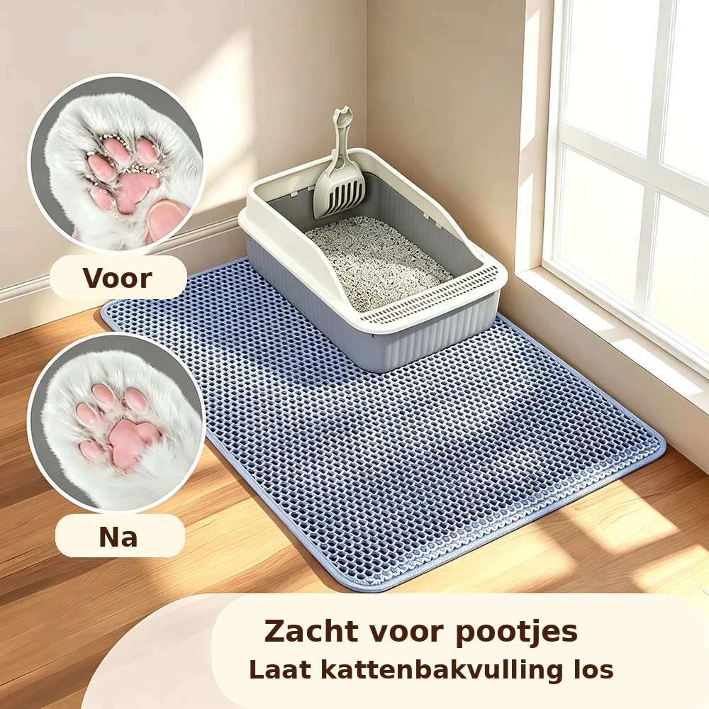 Kattenbakmat Dubbellaags – Waterproof & Anti-slip
